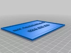 Printin3d card reverse