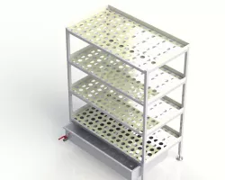 Rack Stainless With Perforated Plate