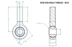 ROD END M12