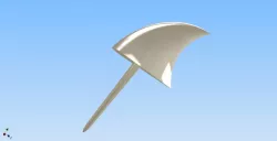 Shark fin pick for cupcakes