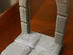 Stone Dungeon Floor with Arched Doorway (OpenForge compatible)