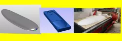 Windsurf board design, CAM an milling