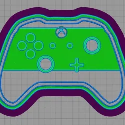 2 Piece Xbox Controller Cookie Cutter