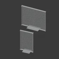 28mm scale Chain-link Fence Set