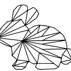 2D Bunny Wall Art