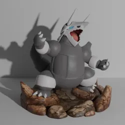 Aggron pokemon 3D print model