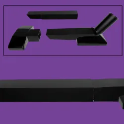 Angled vacuum cleaner nozzle for tight spaces