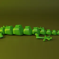 Arculated lizzard playtoy for cats for  3D print model