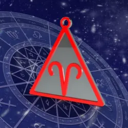 ARIES - FIRE - KEY RING/ ARIES- FIRE - KEY RING