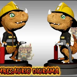 BOMBESAURUS - FIREFIGHTER DINOSAUR
