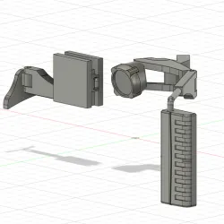 Bruder RC conversion Fendt 936 mirror arms wide-angle mirror and warning signs