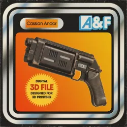 Cassian Andor MW-20 Bryar Blaster, Shelled Version STL (Andor)