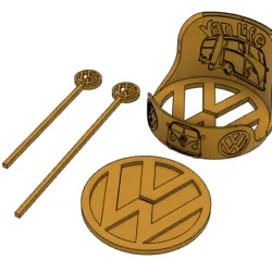 coasters + swirlers + VanLife stand