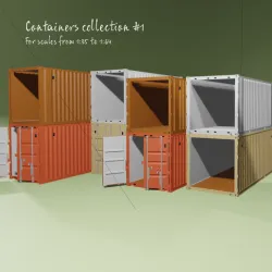 Containers collection 1:43, 1/43, 1:50, 1/50, 1:64, 1/64