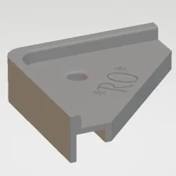 Corner jump guard - aquariumglass 10mm