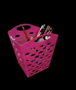 Crayon marker holder container and pen holder