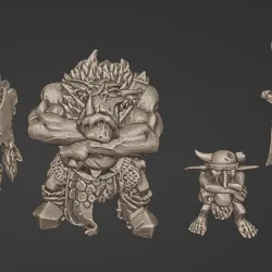 Crossed arms with big shield and little buddy