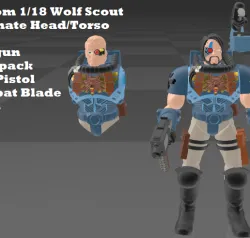 Custom 1/18 Wolf Scout Marine (4.7 inchesTall)