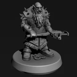 D&D Cold weather Duergar with Crossbow