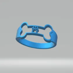 Dog bone ring