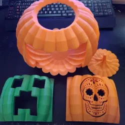 Double-sided Multi-faced Jack-o-lantern
