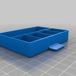 Drawer box with five #3 compartments