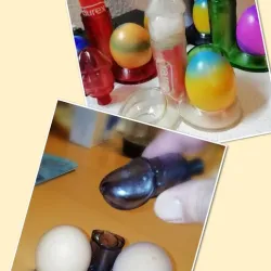 Egg cup with salt shaker