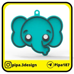 Elephant keychain