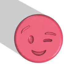 Emoji winking Stl File
