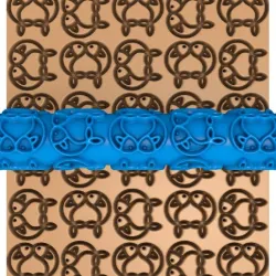 fish clay roller stl / pottery roller stl / clay rolling pin /fish cutter printer