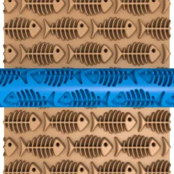 fish clay roller stl / pottery roller stl / clay rolling pin /fish cutter printer