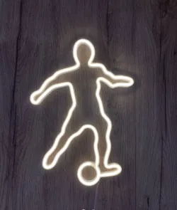 Football player led neon ledon lamp