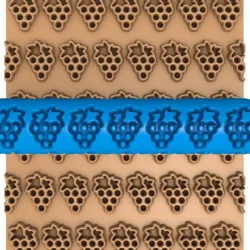 fruits clay roller stl / pottery roller stl / grape clay rolling pin / apple deer cutter printer/ banana clay roller