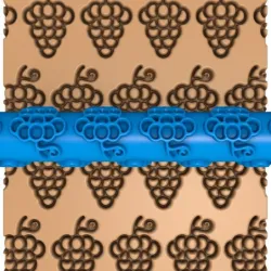 fruits clay roller stl / pottery roller stl / grape clay rolling pin / apple deer cutter printer/ banana clay roller