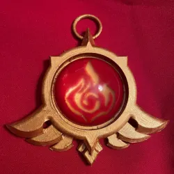 Genshin Impact cosplay Mondstadt Vision with keyring