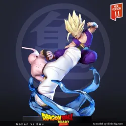 Gohan vs Buu - Fanart (Remake)