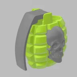 Grenade lighter briquet holder