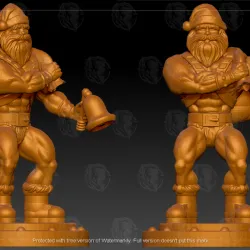 He-Man the Holiday Hero: A Santa Claus Action Figure Statue MOTU Version