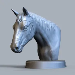 Horses head 3D print model