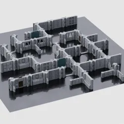 Intergalactic Assault: Modular Walls - Base Set