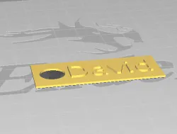 Key ring with name [David].