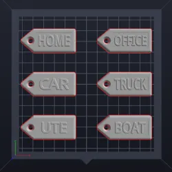 Key Tags for House & Car keys