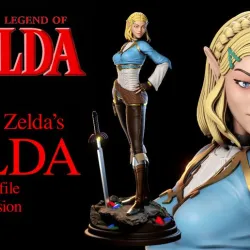 Legend of Zelda - Zelda 1to10 STL file 3D print model with NSFW