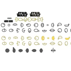 LETTERS AND NUMBERS FUTHARK (STAR WARS ALPHABET) LETTERS AND NUMBERS | LOGO