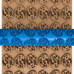 Lion clay Roller stl file / clay Rolling Pin stl, animals clay cutter printer