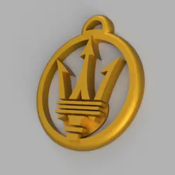 Maserati Logo Keychain