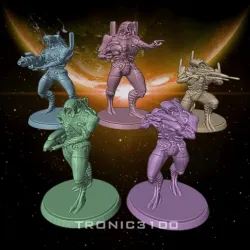 Mass Effect Geth Squad: Miniature Pack for Tabletop games.
