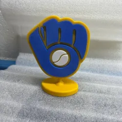 MIlwaukee Brewers Logo Stand