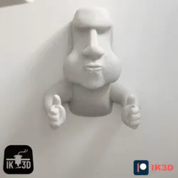 MOAI TOILET ROLL HOLDER EASY PRINT