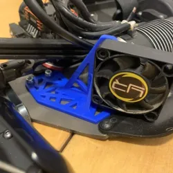 Mugen MBX8 motor fan support